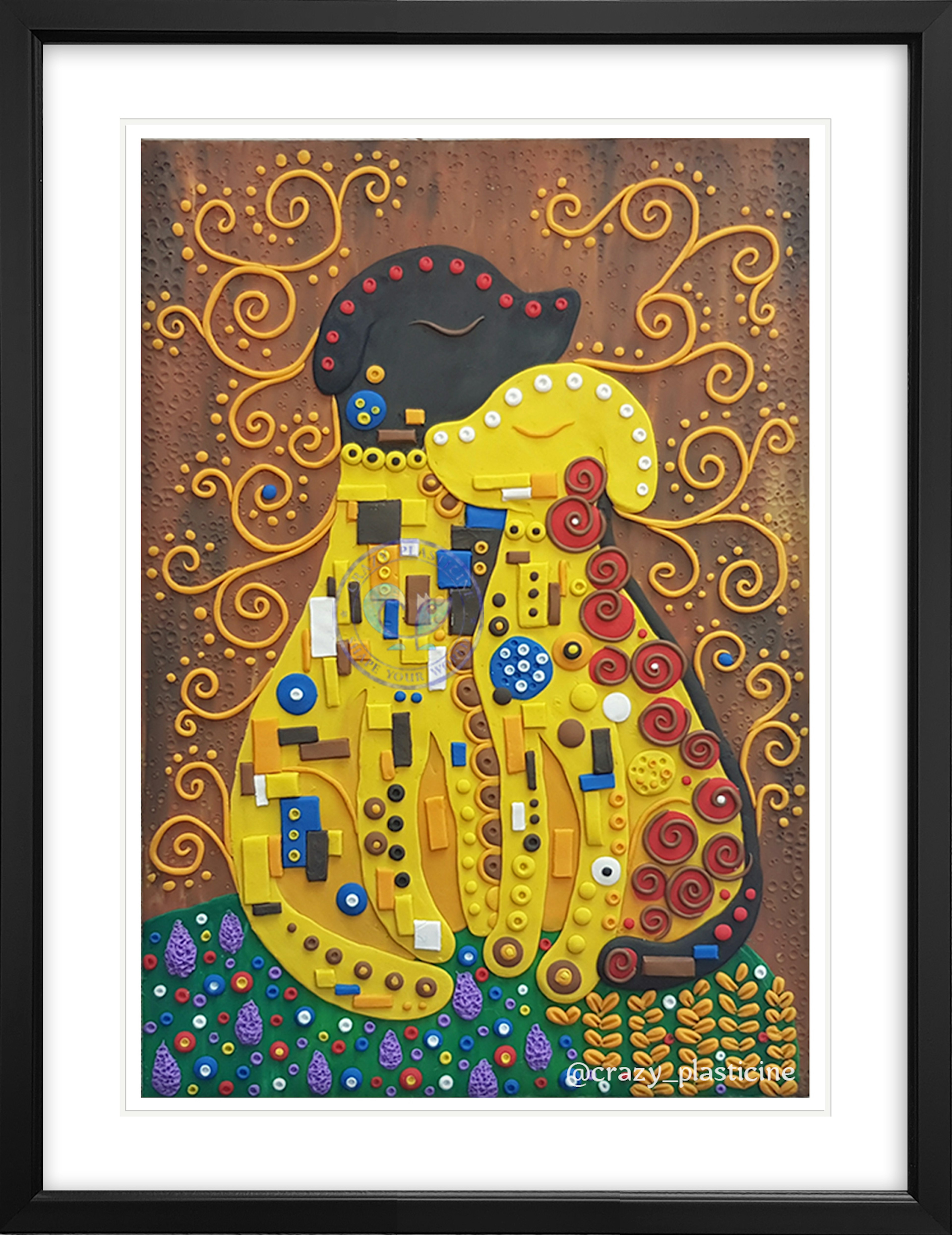Main image for Klimt Dogs plasticine painting
