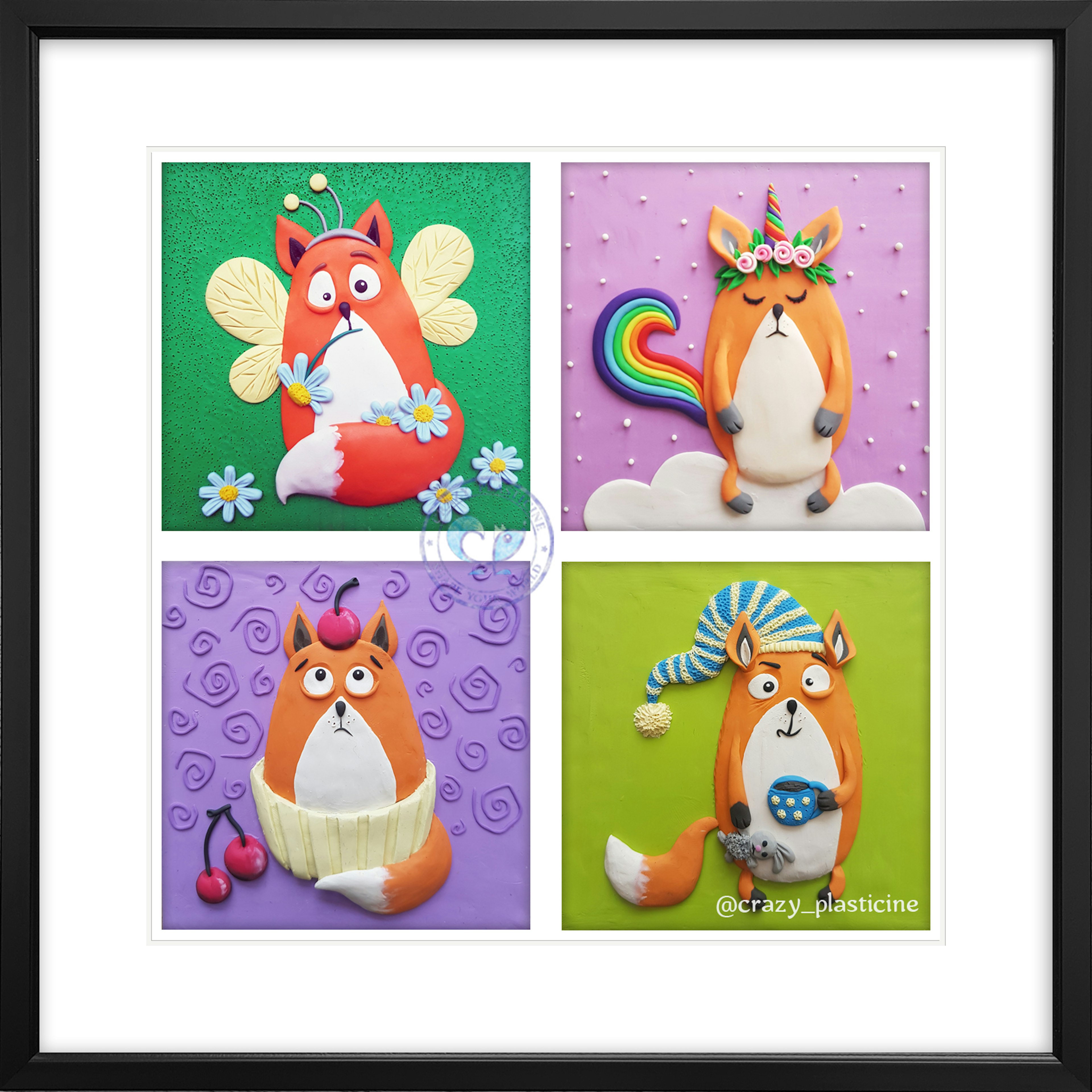 Main image for Quirky Fox Cutsey plasticine painting