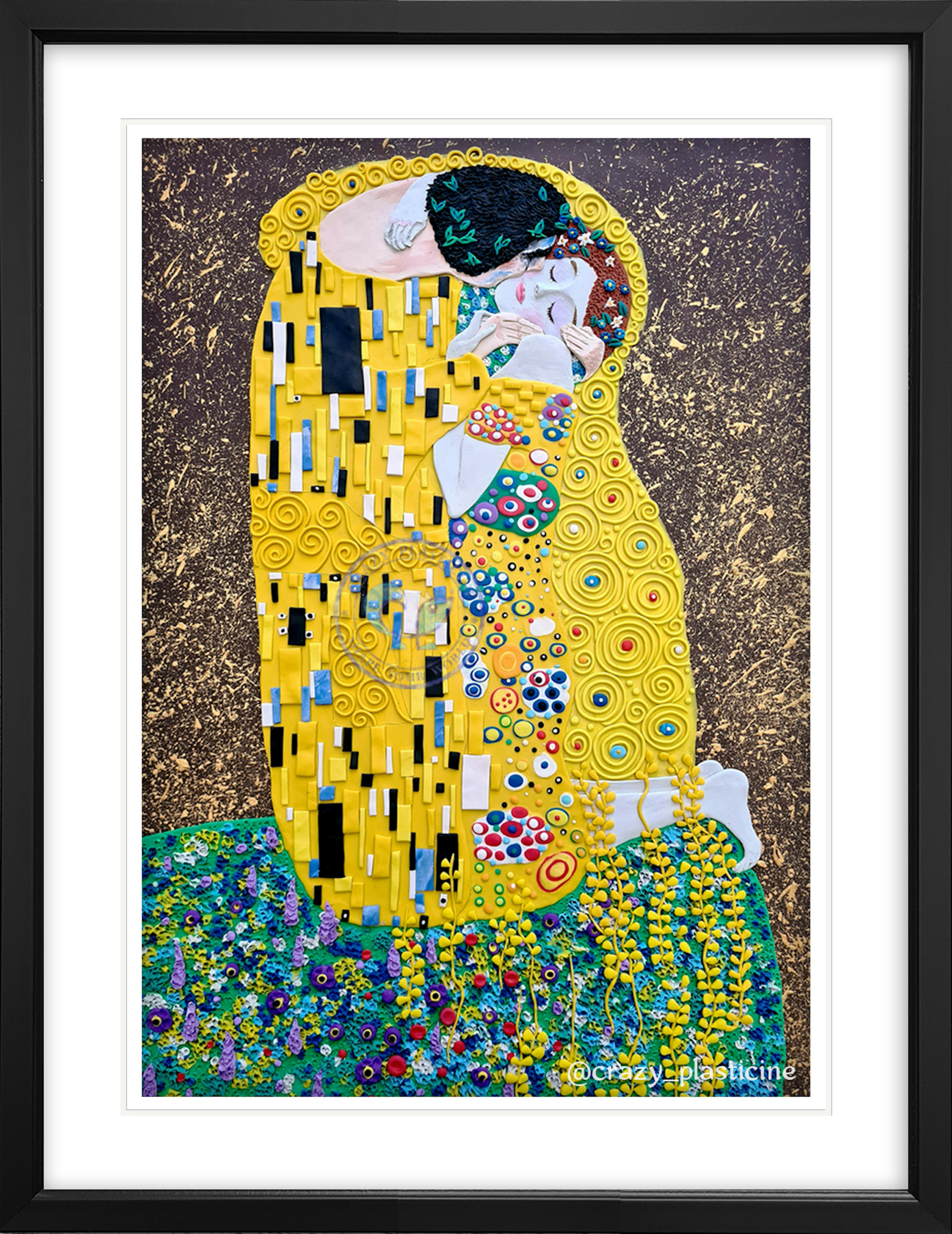 Main image for «Kiss» inspired by Klimt plasticine painting